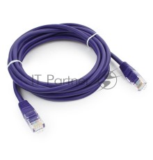 Патч-корд UTP Cablexpert кат.5e, 3м, литой, многожильный (фиолетовый)