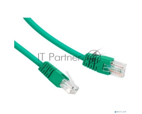 Патч-корд UTP Cablexpert кат.5e 0.25м, литой, многожильный (зелёный)
