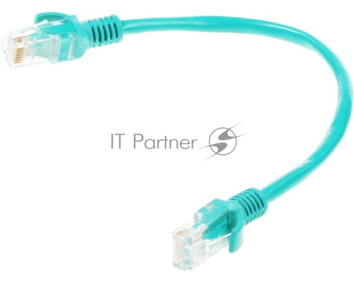 Патч-корд UTP Cablexpert кат.5e 0.25м, литой, многожильный (зелёный)