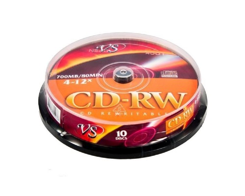 [Диск] VS CD-RW 80 4-12x CB/10 (VSCDRWCB1001) (620236)