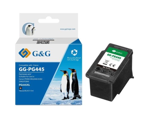 [Расходные материалы] Картридж струйный G&G GG-PG445 черный для Canon Pixma MG2440/2540/2940