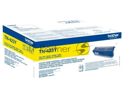 Картридж лазерный Brother TN-423Y желтый (4000 стр.) для HL-L8260CDW, HL-L8360CDW, DCP-L8410CDW, MFC-L8690CDW, MFC-L8900CDW