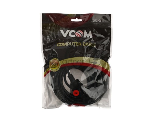 Кабель монитор - компьютер 220V (UPS -> устройство) <VDE> 3G*0.75mm VCOM (CE001-CU)5м 