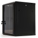 Шкаф настенный Hyperline TWB-1566-GP-RAL9004 19-дюймовый (19