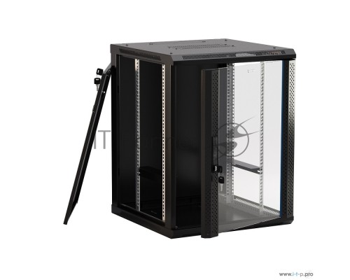 Шкаф настенный Hyperline TWB-0645-GP-RAL9004 19-дюймовый (19