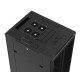 Шкаф настенный Hyperline TTB-4781-DD-RAL9004 19-дюймовый, 47U, 2277x 800х 1000 мм (ВхШхГ), передняя и задняя распашные перфорированные двери (75%), ручка с замком, крыша нового типа, цвет черный