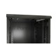 Шкаф настенный Hyperline TTB-4781-DD-RAL9004 19-дюймовый, 47U, 2277x 800х 1000 мм (ВхШхГ), передняя и задняя распашные перфорированные двери (75%), ручка с замком, крыша нового типа, цвет черный