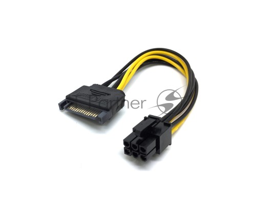Переходник/удлинитель Espada USB Riser card PCI-E x1 Male to PCI-E x16 Female с питанием 6Pin, EpciEkit, в комплекте кабель usb 3.0