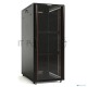 Шкаф напольный Hyperline TTB-4268-AS-RAL9004 19-дюймовый, 42U, 2055x 600х 800 мм (ВхШхГ), передняя стеклянная дверь со стальными перфорированными боковинами, задняя дверь сплошная, ручка с замком