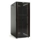 Шкаф напольный Hyperline TTB-4268-AS-RAL9004 19-дюймовый, 42U, 2055x 600х 800 мм (ВхШхГ), передняя стеклянная дверь со стальными перфорированными боковинами, задняя дверь сплошная, ручка с замком