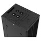 Шкаф напольный Hyperline TTB-4268-AS-RAL9004 19-дюймовый, 42U, 2055x 600х 800 мм (ВхШхГ), передняя стеклянная дверь со стальными перфорированными боковинами, задняя дверь сплошная, ручка с замком