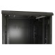 Шкаф напольный Hyperline TTB-4268-AS-RAL9004 19-дюймовый, 42U, 2055x 600х 800 мм (ВхШхГ), передняя стеклянная дверь со стальными перфорированными боковинами, задняя дверь сплошная, ручка с замком