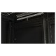 Шкаф напольный Hyperline TTB-4268-AS-RAL9004 19-дюймовый, 42U, 2055x 600х 800 мм (ВхШхГ), передняя стеклянная дверь со стальными перфорированными боковинами, задняя дверь сплошная, ручка с замком