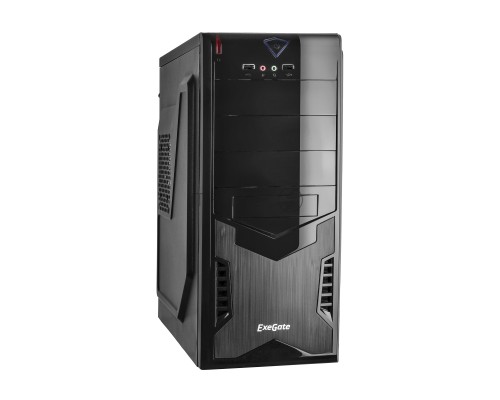 Компьютерный корпус Miditower Exegate CP-601 Black, ATX, <CP450W, 80mm>, 2*USB, Audio