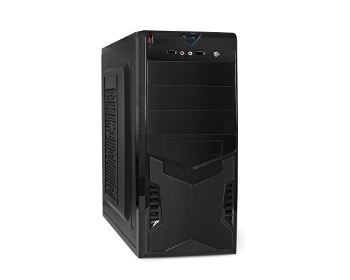 Компьютерный корпус Miditower Exegate CP-601 Black, ATX, <CP450W, 80mm>, 2*USB, Audio