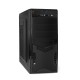 Компьютерный корпус Miditower Exegate CP-601 Black, ATX, <CP450W, 80mm>, 2*USB, Audio