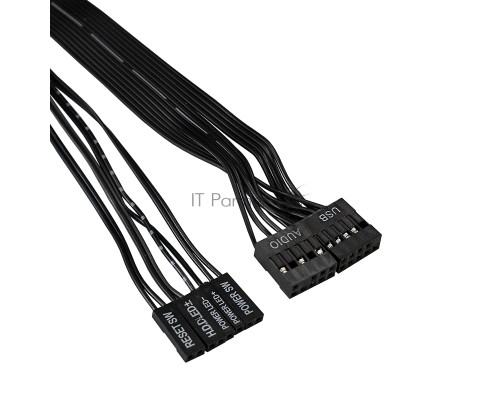Компьютерный корпус Miditower Exegate CP-601 Black, ATX, <CP450W, 80mm>, 2*USB, Audio
