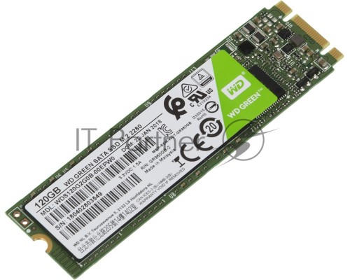 Накопитель SSD Western Digital M.2 2280 120GB GREEN WDS120G2G0B WDC Накопитель SSD Western Digital M.2 2280 120GB GREEN WDS120G2G0B WDC