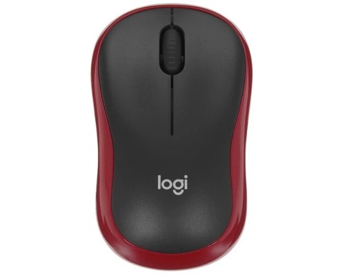 [Мышь] Мышь Wireless Logitech M185 черная/красная, оптическая, 1000dpi, 2.4 GHz/USB-ресивер (910-002633)