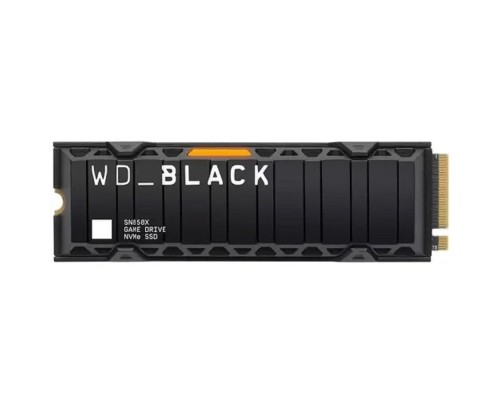 [накопитель] WD SSD Black SN850X, 1.0TB, M.2(22x80mm),[WDS100T2XHE] NVMe, PCIe 4.0 x4, 3D TLC, R/W 7300/6300MB/s, IOPs 800 000/1 100 000, TBW 600, DWPD 0.3, with Heat Spreader (12 мес.)