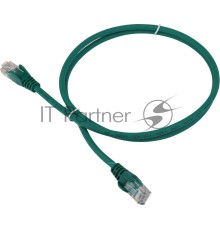 Патч-корд LANMASTER LSZH UTP кат.5e, 0.5 м, зеленый