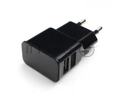 Адаптер питания Cablexpert MP3A-PC-12 100/220V - 5V USB 2 порта, 2.1A, черный Адаптер питания Cablexpert MP3A-PC-12 100/220V - 5V USB 2 порта, 2.1A, черный