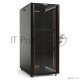 Шкаф напольный Hyperline TTB-2266-AS-RAL9004 19-дюймовый, 22U, 1166x 600х 600 мм (ВхШхГ), передняя стеклянная дверь со стальными перфорированными боковинами, задняя дверь сплошная, ручка с замком