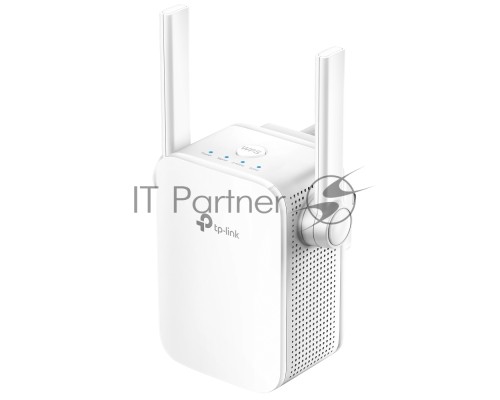 Усилитель TP-Link Wi-Fi AC750 Wi-Fi Range Extender, Wall Plugged,  433Mbps at 5GHz + 300Mbps at 2.4GHz, 802.11ac/a/b/g/n, 1 10/100M LAN, WPS button, 2 fixed antennas поставляется без кабеля RJ-45