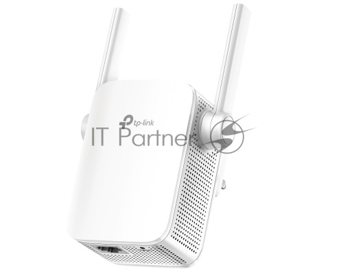 Усилитель TP-Link Wi-Fi AC750 Wi-Fi Range Extender, Wall Plugged,  433Mbps at 5GHz + 300Mbps at 2.4GHz, 802.11ac/a/b/g/n, 1 10/100M LAN, WPS button, 2 fixed antennas поставляется без кабеля RJ-45