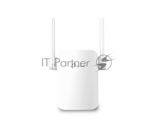 Усилитель TP-Link Wi-Fi AC750 Wi-Fi Range Extender, Wall Plugged,  433Mbps at 5GHz + 300Mbps at 2.4GHz, 802.11ac/a/b/g/n, 1 10/100M LAN, WPS button, 2 fixed antennas поставляется без кабеля RJ-45