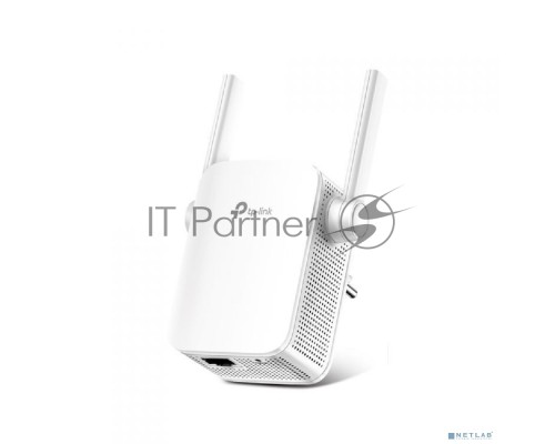 Усилитель TP-Link Wi-Fi AC750 Wi-Fi Range Extender, Wall Plugged,  433Mbps at 5GHz + 300Mbps at 2.4GHz, 802.11ac/a/b/g/n, 1 10/100M LAN, WPS button, 2 fixed antennas поставляется без кабеля RJ-45