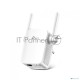 Усилитель TP-Link Wi-Fi AC750 Wi-Fi Range Extender, Wall Plugged,  433Mbps at 5GHz + 300Mbps at 2.4GHz, 802.11ac/a/b/g/n, 1 10/100M LAN, WPS button, 2 fixed antennas поставляется без кабеля RJ-45