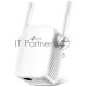 Усилитель TP-Link Wi-Fi AC750 Wi-Fi Range Extender, Wall Plugged,  433Mbps at 5GHz + 300Mbps at 2.4GHz, 802.11ac/a/b/g/n, 1 10/100M LAN, WPS button, 2 fixed antennas поставляется без кабеля RJ-45