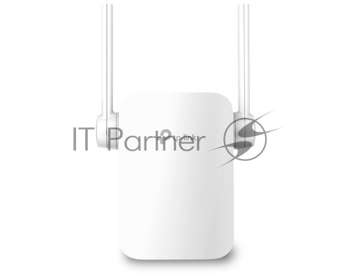 Усилитель TP-Link Wi-Fi AC750 Wi-Fi Range Extender, Wall Plugged,  433Mbps at 5GHz + 300Mbps at 2.4GHz, 802.11ac/a/b/g/n, 1 10/100M LAN, WPS button, 2 fixed antennas поставляется без кабеля RJ-45