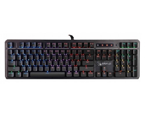 Клавиатура A4 B975 механическая черный USB Gamer LED (подставка для запястий)