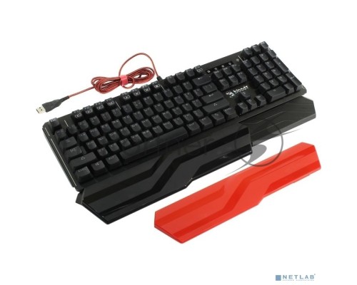 Клавиатура A4 B975 механическая черный USB Gamer LED (подставка для запястий)
