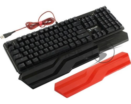 Клавиатура A4 B975 механическая черный USB Gamer LED (подставка для запястий)