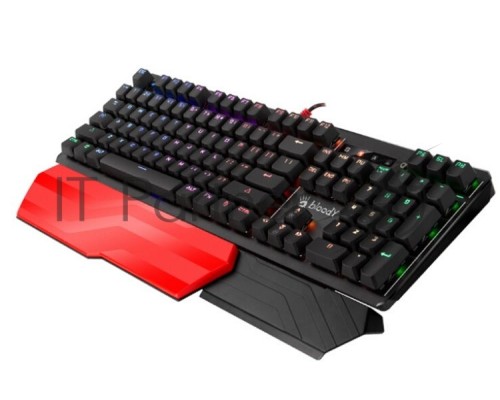 Клавиатура A4 B975 механическая черный USB Gamer LED (подставка для запястий)