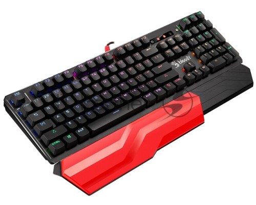Клавиатура A4 B975 механическая черный USB Gamer LED (подставка для запястий)