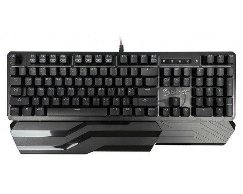 Клавиатура A4 B975 механическая черный USB Gamer LED (подставка для запястий)