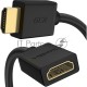 Удлинитель Greenconnect 3.0m v2.0 HDMI-HDMI черный, OD7.3mm, 28/28 AWG, позолоченные контакты, Ethernet 18.0 Гбит/с, 19M / 19F, (GCR-HMFR6-BB3S-3m), тройной экран