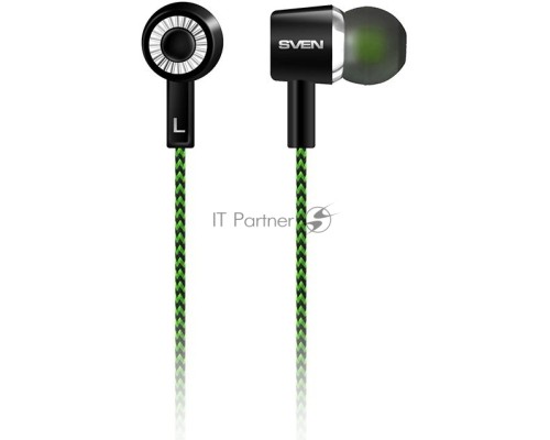 Наушники вкладыши SVEN E-107 Black-Green