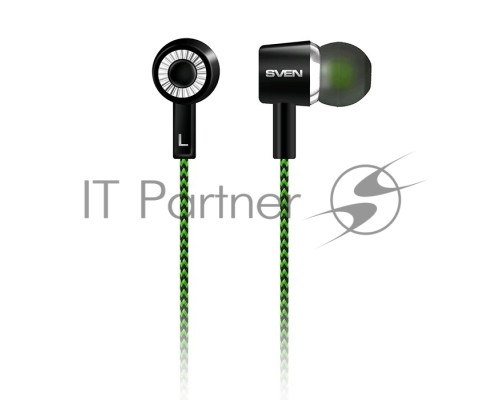Наушники вкладыши SVEN E-107 Black-Green