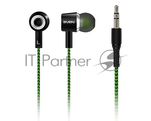 Наушники вкладыши SVEN E-107 Black-Green
