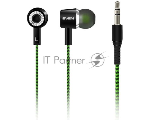 Наушники вкладыши SVEN E-107 Black-Green
