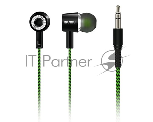 Наушники вкладыши SVEN E-107 Black-Green