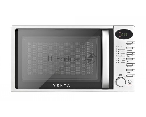 Микроволновая печь Vekta TS720ATS серебряный 20л 700Вт поворотный актовый, кнопки