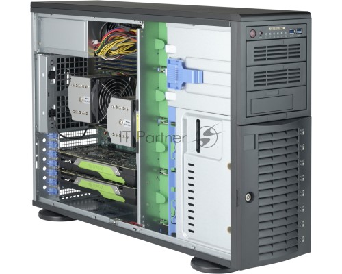 Платформа Supermicro 7049A-T noCPU(2)Scalable/TDP 70-205W/ no DIMM(16)/ SATARAID HDD(8)LFF/ 2xGbE/ 6xFH, M2/ 1x1200W
