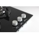 Панель варочная LEX GVG 430 BL  3 конфорки газ-контроль электроподжиг