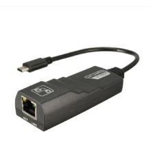 Bion Переходник с кабелем USB C - RJ45, 1000мб/с, 15 см, черный [BXP-A-USBC-LAN-B]